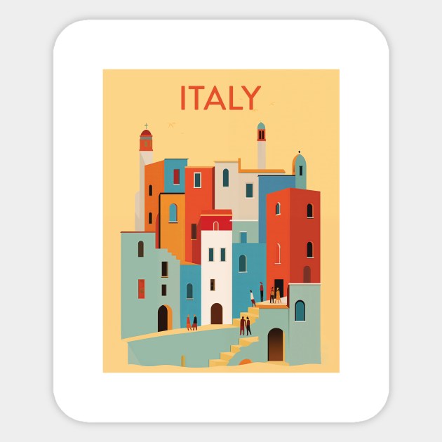 ITALY Sticker by MarkedArtPrints